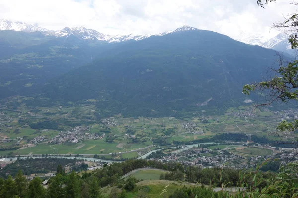Aosta Valley Alpes Mountains Itália — Fotografia de Stock