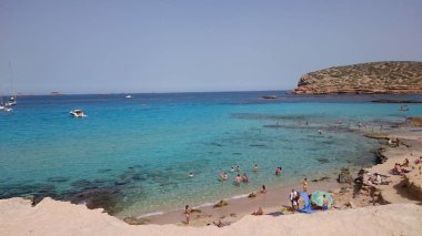 Cala Tarida Beach-Ibiza, Ispanya 