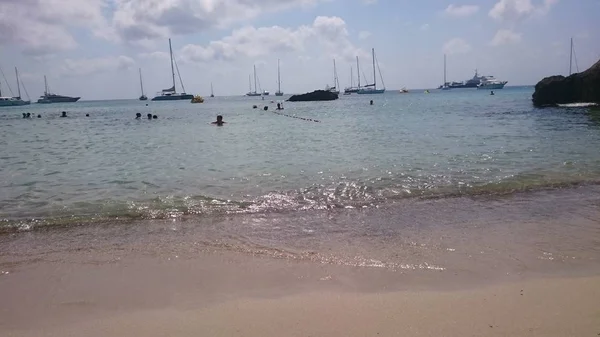 Boats Ibiza Cala Comte — Stock Photo, Image