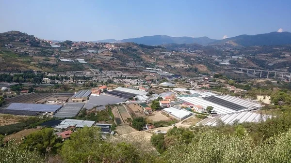 Ligurian industry of agriculture and solar planet's. Bussana Vecchia, Italy