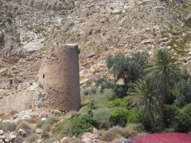 dağlarda antik tarihi kale 