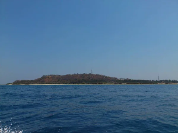 Blick Auf Die Küste Vom Meer Aus — Stockfoto