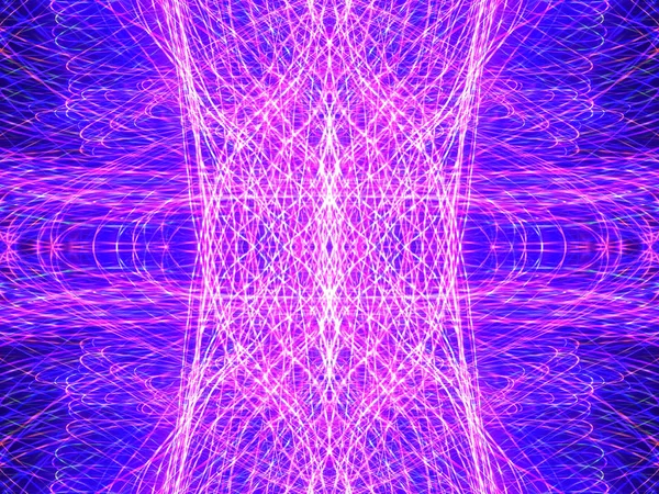Symmetria Heijastus Kevyet Vaikutukset Neonhehku Abstrakti Hämärtynyt Tausta Värikäs Kuvio — kuvapankkivalokuva