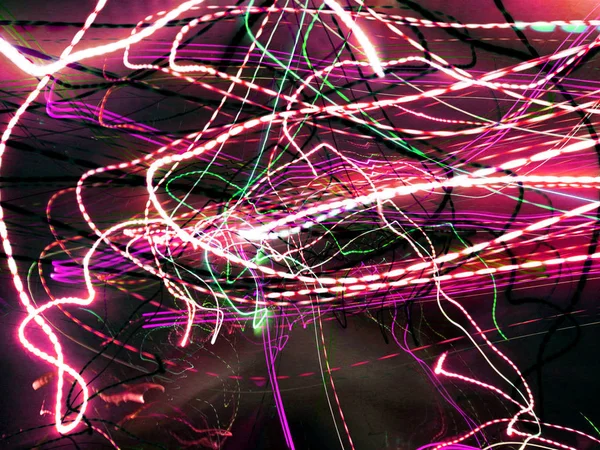 Светлая Картина Неоновое Свечение Абстрактный Размытый Фон Красочный Узор — стоковое фото