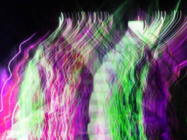 Hafif boyama. Neon parıltısı. Soyut bulanık arka plan. Renkli desen.