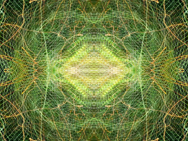 Işık efektleri. Neon parıltısı. Simetri ve yansıma. Şenlik dekorasyonu. Bulanık arkaplan. Parlak doku. Parlak desen.