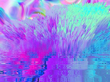 Dijital efektler. Çok renkli soyut arkaplan. Renkli desen. Poster, broşür, el ilanı ve kart için yaratıcı grafik tasarımı. Eşsiz duvar kâğıdı. Ağ, kumaş ve not defteri kapağı için arkaplan.