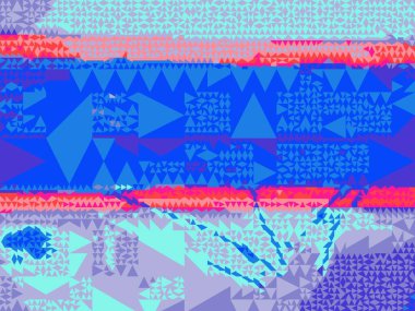 Renkli desen. Çok renkli soyut arkaplan. Dijital efektler. Poster, broşür, el ilanı ve kart için yaratıcı grafik tasarımı. Eşsiz duvar kâğıdı. Ağ, kumaş ve not defteri kapağı için arkaplan.