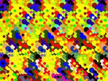 Renkli desen. Çok renkli soyut arkaplan. Dijital efektler. Poster, broşür, el ilanı ve kart için yaratıcı grafik tasarımı. Eşsiz duvar kâğıdı. Ağ, kumaş ve not defteri kapağı için arkaplan.