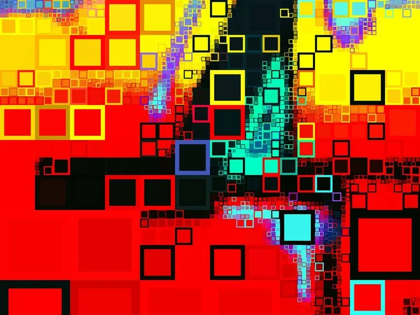 Mehrfarbige Abstrakte Hintergrund Digitale Effekte Buntes Muster Kreatives Grafikdesign Für — Stockfoto