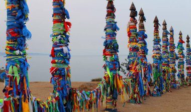 Buryatlar ataları çok renkli şeritler