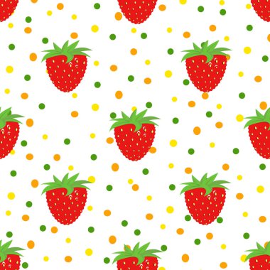 vektör görüntü çilek arka plan