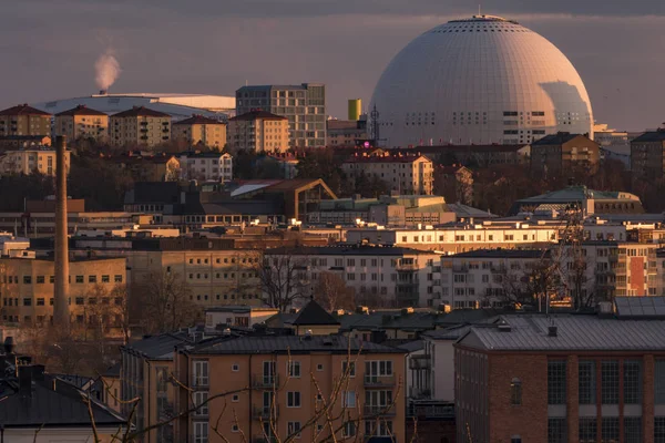 Вид Стокгольм Закате — стоковое фото