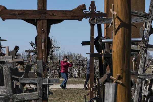 Siauliai Lithuania Crosses Crucifixes Hill Crosses Pilgrimage Site Catholics Collection — Stock Photo, Image