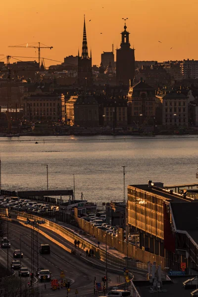 스톡홀름 스웨덴 구시가지와 스타드카젠을 — 스톡 사진