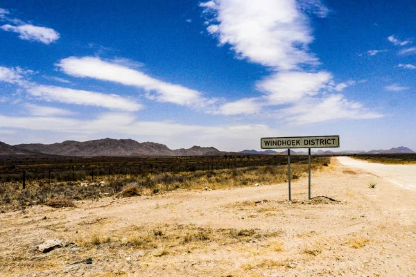 Windhoek Namíbia Sivatagi Vezetés Kívül Windhoek — Stock Fotó
