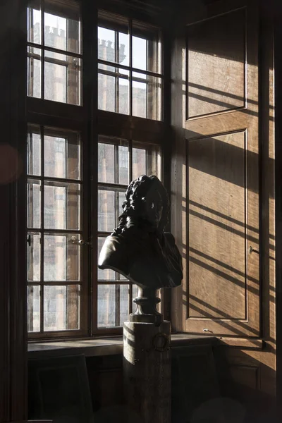 Стокгольм Швеція Статуя Всередині Будинку Дворянства Або Ріддаргует — стокове фото