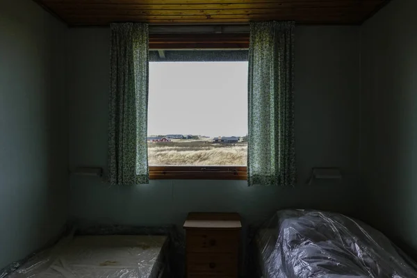 Hirtshalls Dinamarca Quarto Uma Cabine Verão Fechada Inverno Uma Vista — Fotografia de Stock
