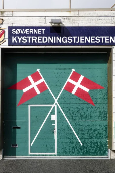 Hirtshalls Danmark Kustbevakningens Lokala Högkvarter — Stockfoto