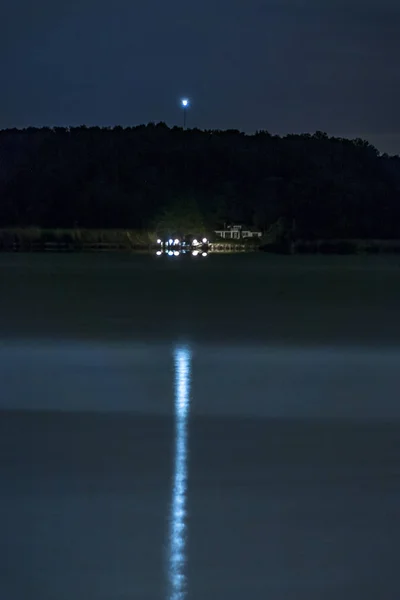 Broomes Island Maryland Usa Landscape House Night Patuxent River — Stock Photo, Image