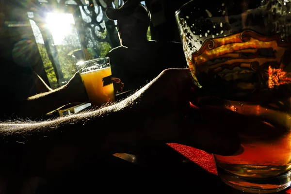 Wassaic New York Usa Lidé Pijí Pivo Hospodě Nebo Baru — Stock fotografie