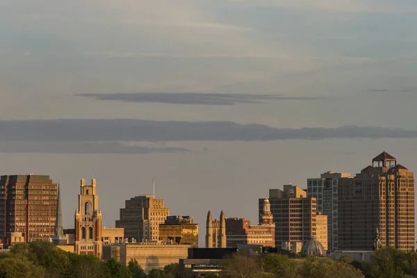 New Haven Connecticut Stany Zjednoczone Panoramę Miasta Uniwersytet Yale — Zdjęcie stockowe