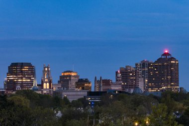 New Haven, Connecticut, Abd Şehir silueti ve Yale Üniversitesi.