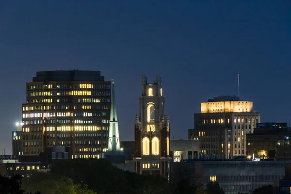 New Haven Connecticut Usa Stadens Silhuett Och Yale University — Stockfoto