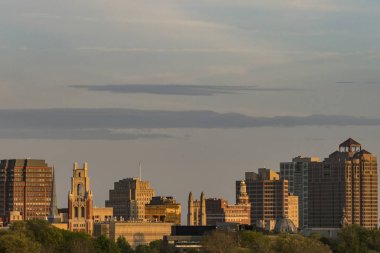 New Haven, Connecticut, Abd Şehir silueti ve Yale Üniversitesi.