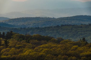 Cornwall, Connecticut, Abd Mohawk Dağı'ndan Berkshire Tepeleri manzarası.