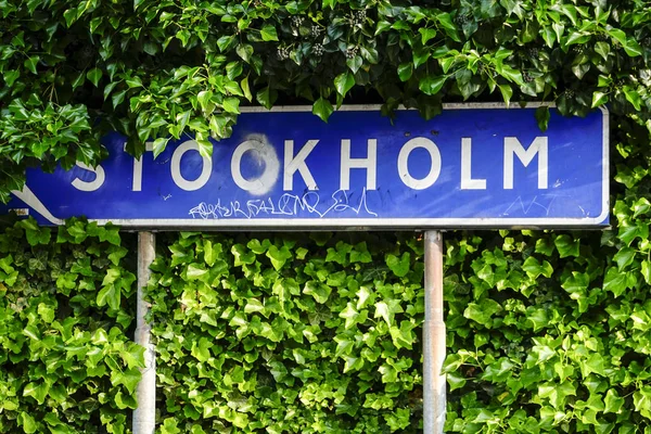 스톡홀름 스웨덴 스톡홀름의 표지판 — 스톡 사진