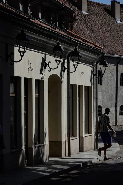 Vilnius Lituânia Pedestre Cidade Velha Vilnius — Fotografia de Stock