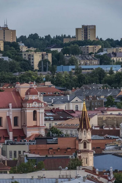 Wilno Litwa Dachy Starego Miasta — Zdjęcie stockowe