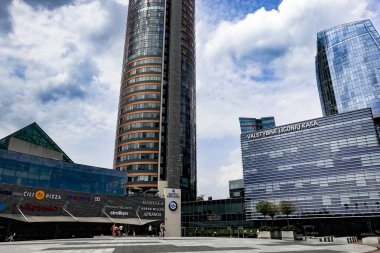 Vilnius, Litvanya Yayalar Yeni Şehir Merkezi'nde Europa Mall dışında ana plaza, Vilnius nehri Neris kuzey kıyısında bulunan bir mahalle ve Vilnius 'yeni iş bölgesi nin site.