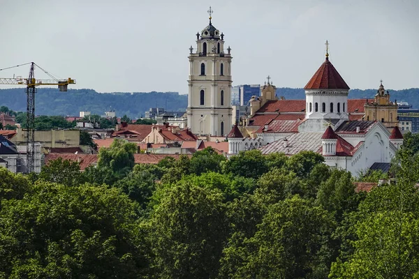 Vilnius Lituanie Église Catholique Tous Les Saints Fin Après Midi — Photo