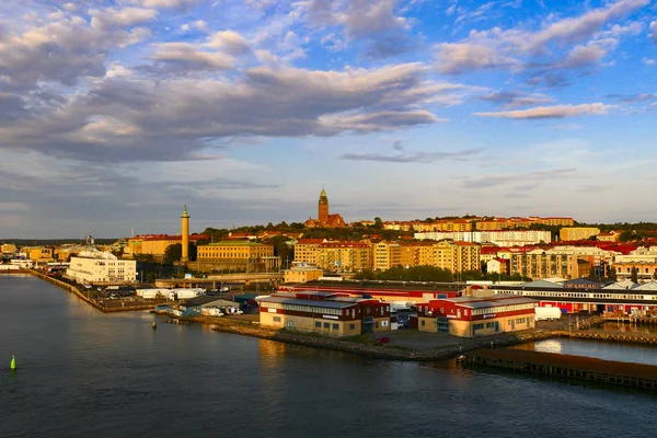 Göteborg Schweden Den Hafen Von Göteborg Und Gullbergs Standgata — Stockfoto