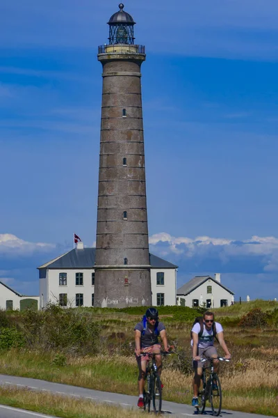 Skagen Dánsko Skagen Maják Známý Také Jako Skagen Aktivní Maják — Stock fotografie