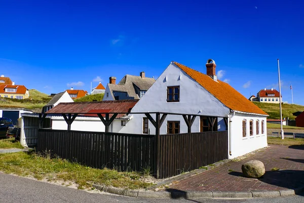 Lonstrup Ein Traditionelles Dänisches Haus Der Hauptstraße — Stockfoto