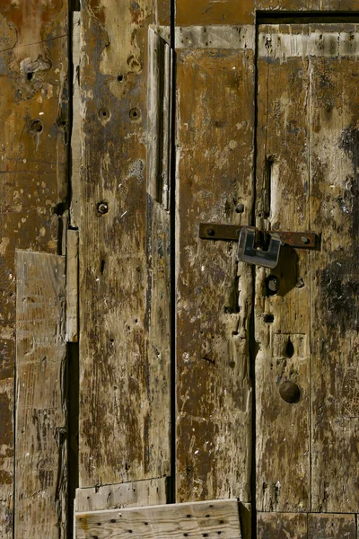 Сиракузы Сицилия Италия Старая Дверь Замок Ортигии Старом Городе — стоковое фото