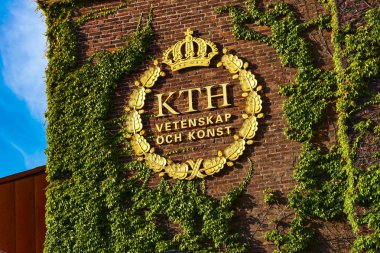 Stockholm, İsveç Kth amblemi, Kraliyet Teknoloji Enstitüsü.