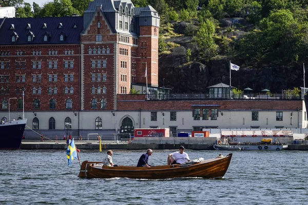 Stockholm Suède Vieux Moteur Bois Sodermalm — Photo