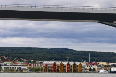 Sundsvall, İsveç E-4 otoyol köprüsü