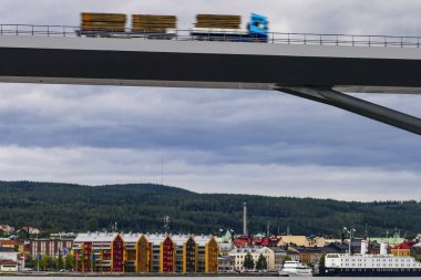 Sundsvall, İsveç E-4 otoyol köprüsü