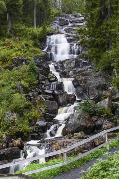 Harnosand Suecia Cascada Vastanafallet —  Fotos de Stock
