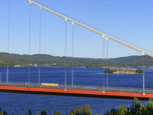 Pont Haute Côte Entre Kramfors Harnosand Suède Dans Province Angermanland — Photo