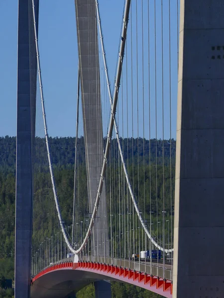 アンゲルマンランド州のクラムフォルスとハルノサンド スウェーデン 間のハイコースト橋 — ストック写真