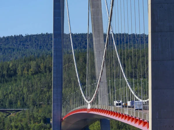 Мост Высокого Побережья Между Крамфорсом Харносандом Швеция Провинции Ангерманланд — стоковое фото