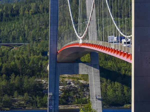 Puente Costa Alta Entre Kramfors Harnosand Suecia Provincia Angermanland — Foto de Stock