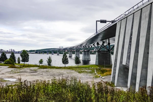 Σούντσβαλ Σουηδία Γέφυρα Του Αυτοκινητόδρομου — Φωτογραφία Αρχείου