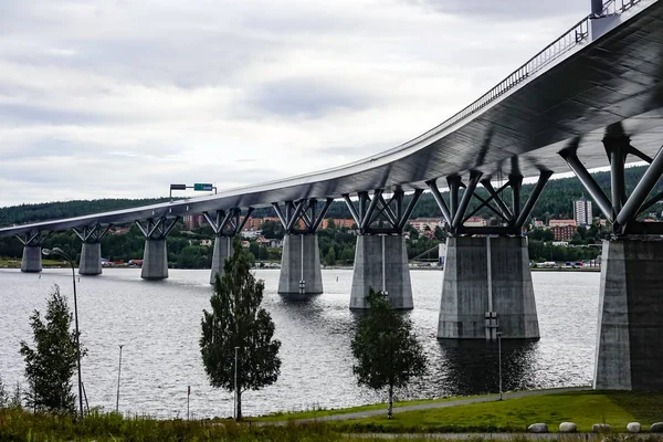 Sundsvall Suède Pont Autoroutier — Photo